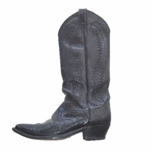 Justin Lizard Cowboy Boots - 6.5B